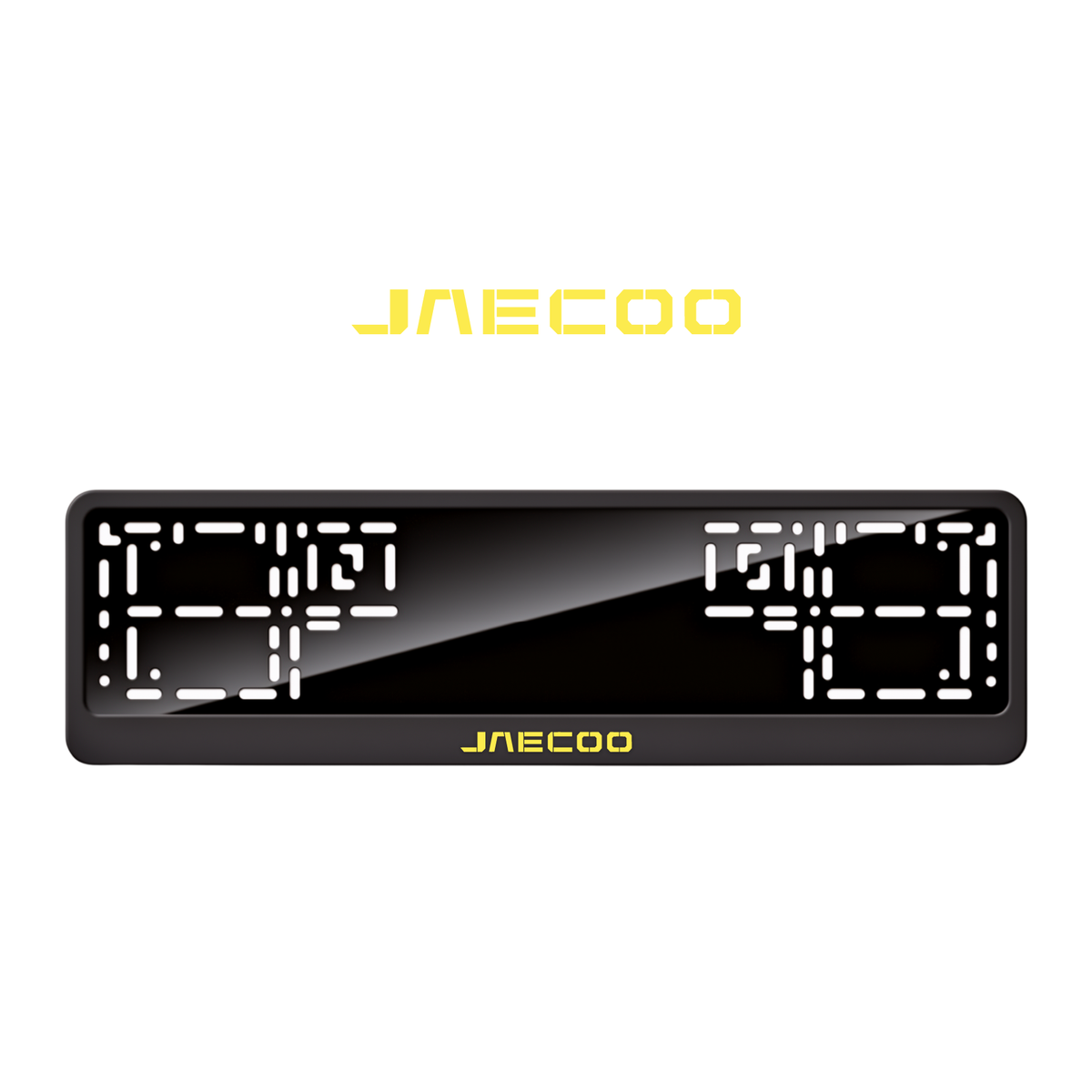 Cadres de plaque d'immatriculation Jaecoo - Jaune - CLASSIC