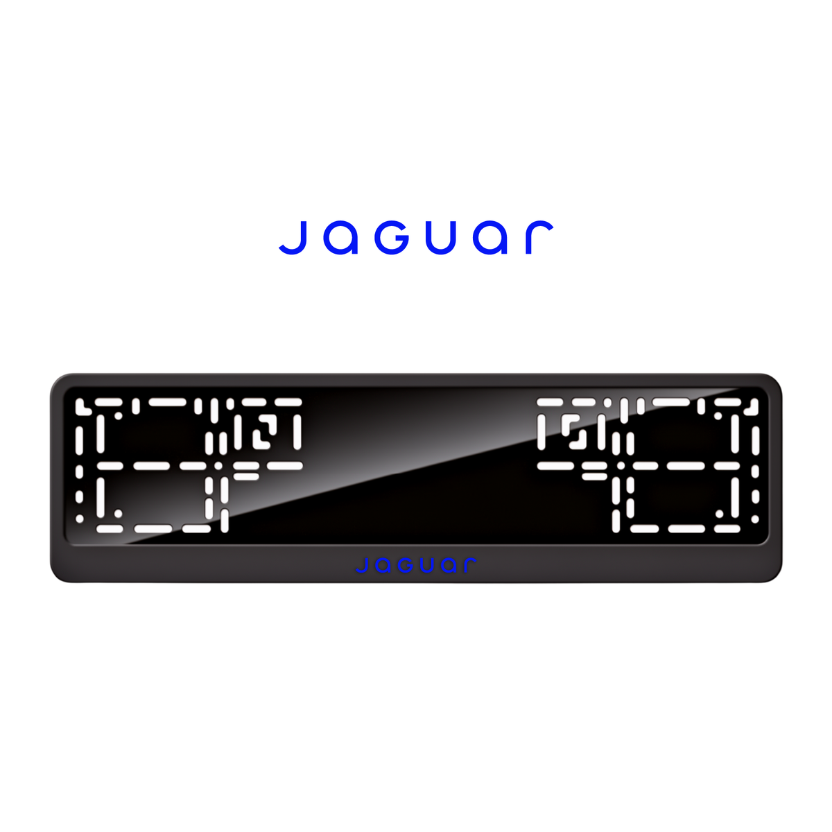 Cadres de plaque d'immatriculation Jaguar - Bleu - CLASSIC