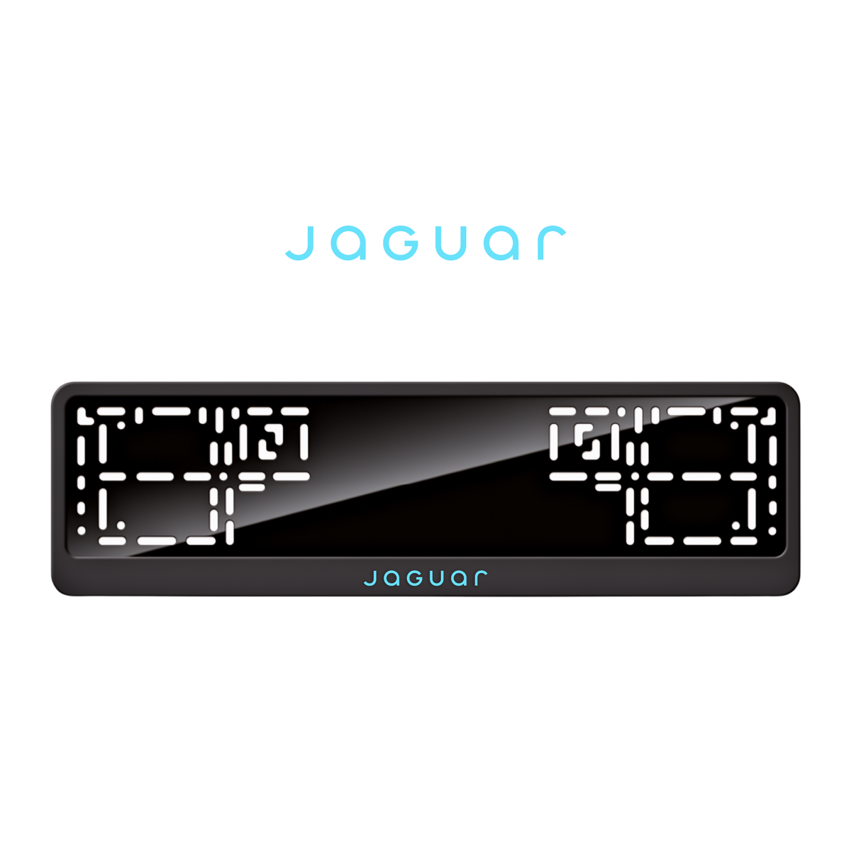 Cadres de plaque d'immatriculation Jaguar - Bleu Tiffany - CLASSIC