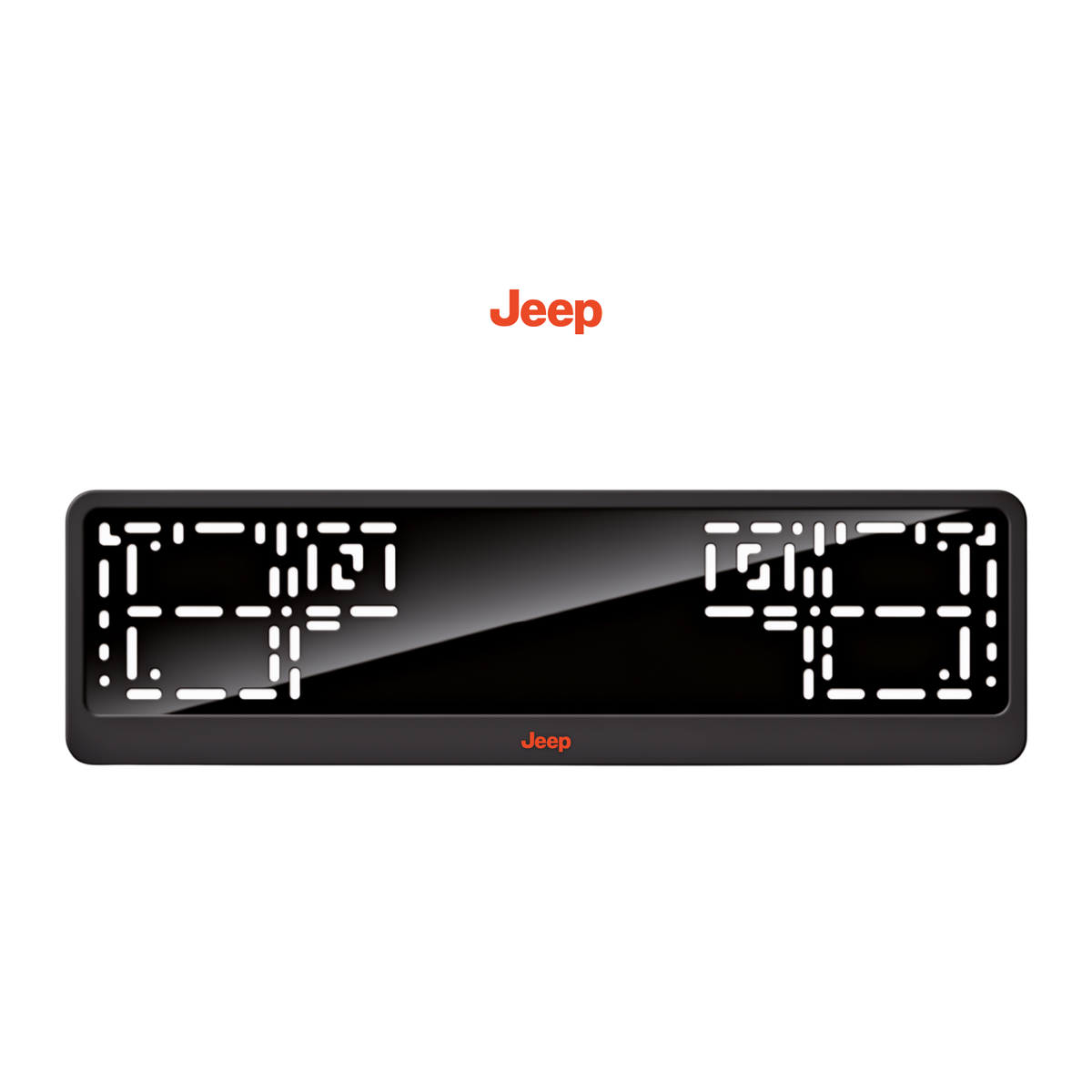 Cadres de plaque d'immatriculation Jeep - Rouge - CLASSIC