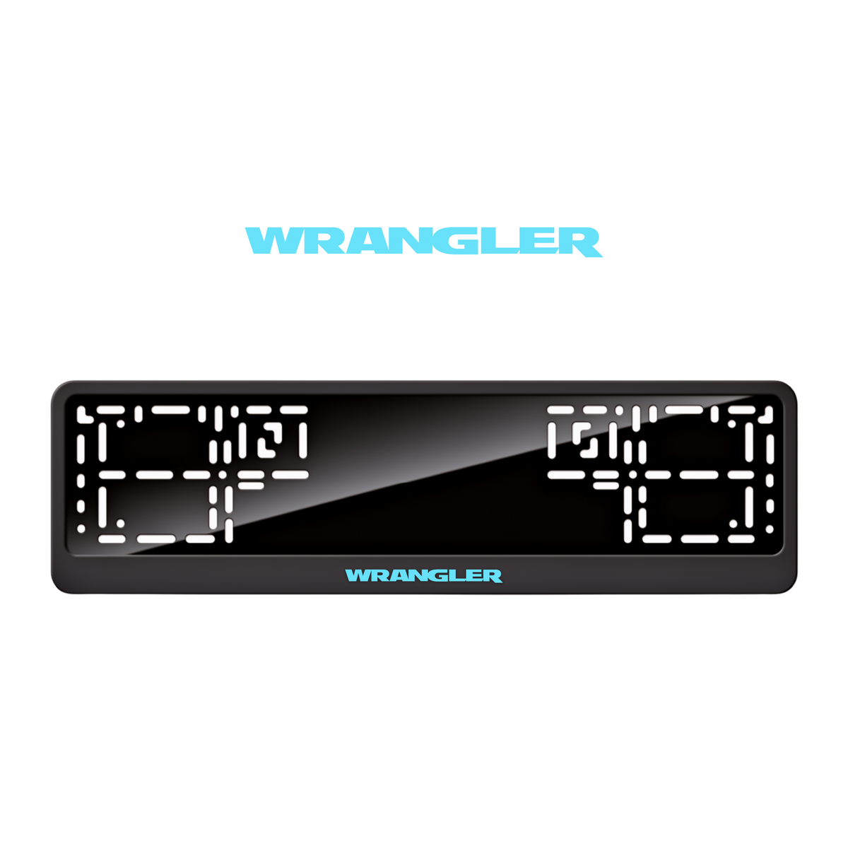 Cadres de plaque d'immatriculation Wrangler - Bleu Tiffany - CLASSIC