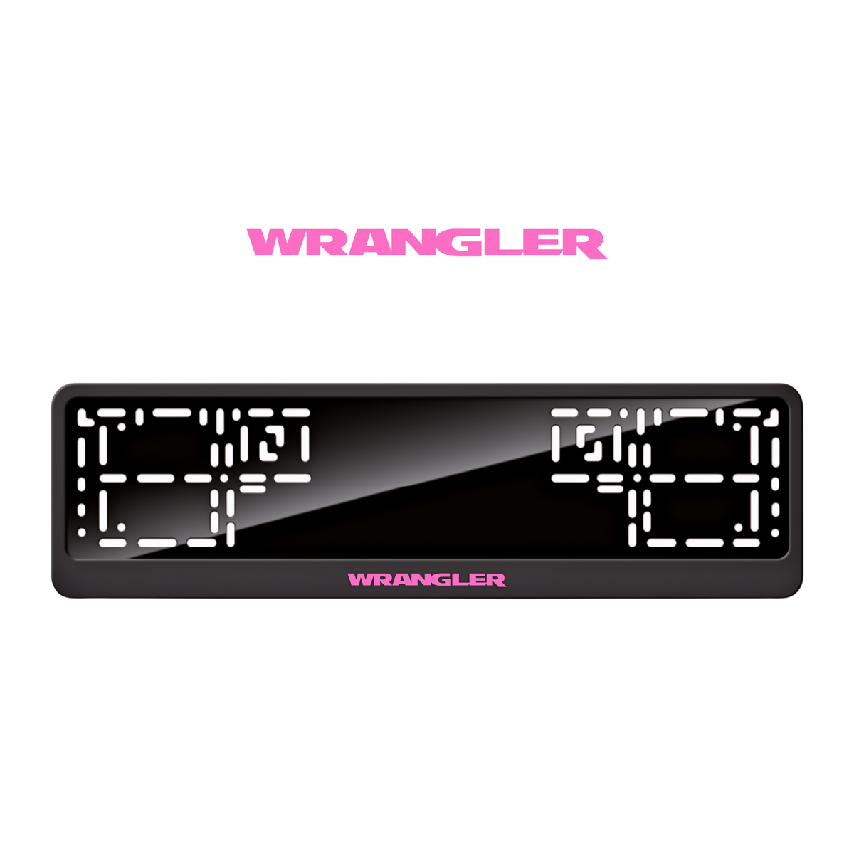 Cadres de plaque d'immatriculation Wrangler - Rose - CLASSIC
