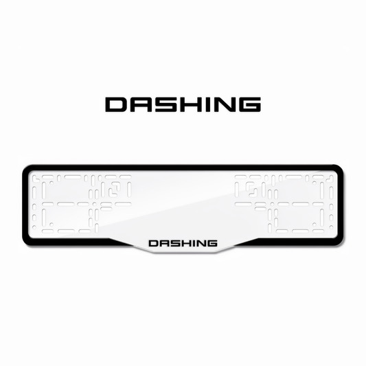 Cadres de plaque d'immatriculation Dashing - Noir - GLASS