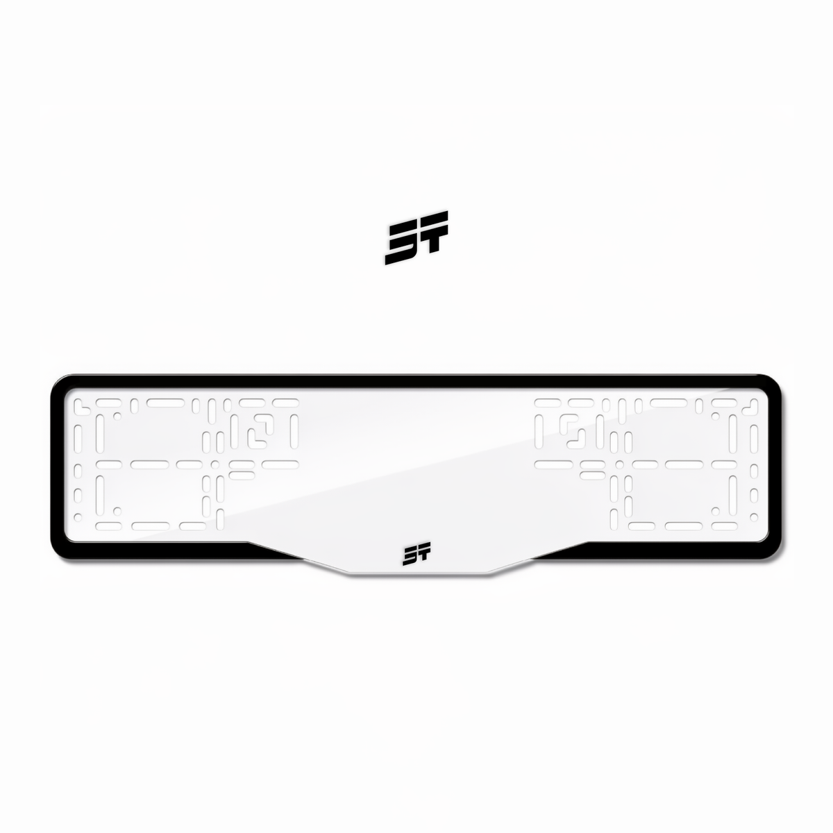 Cadres de plaque d'immatriculation Jetour Logo - Noir - GLASS
