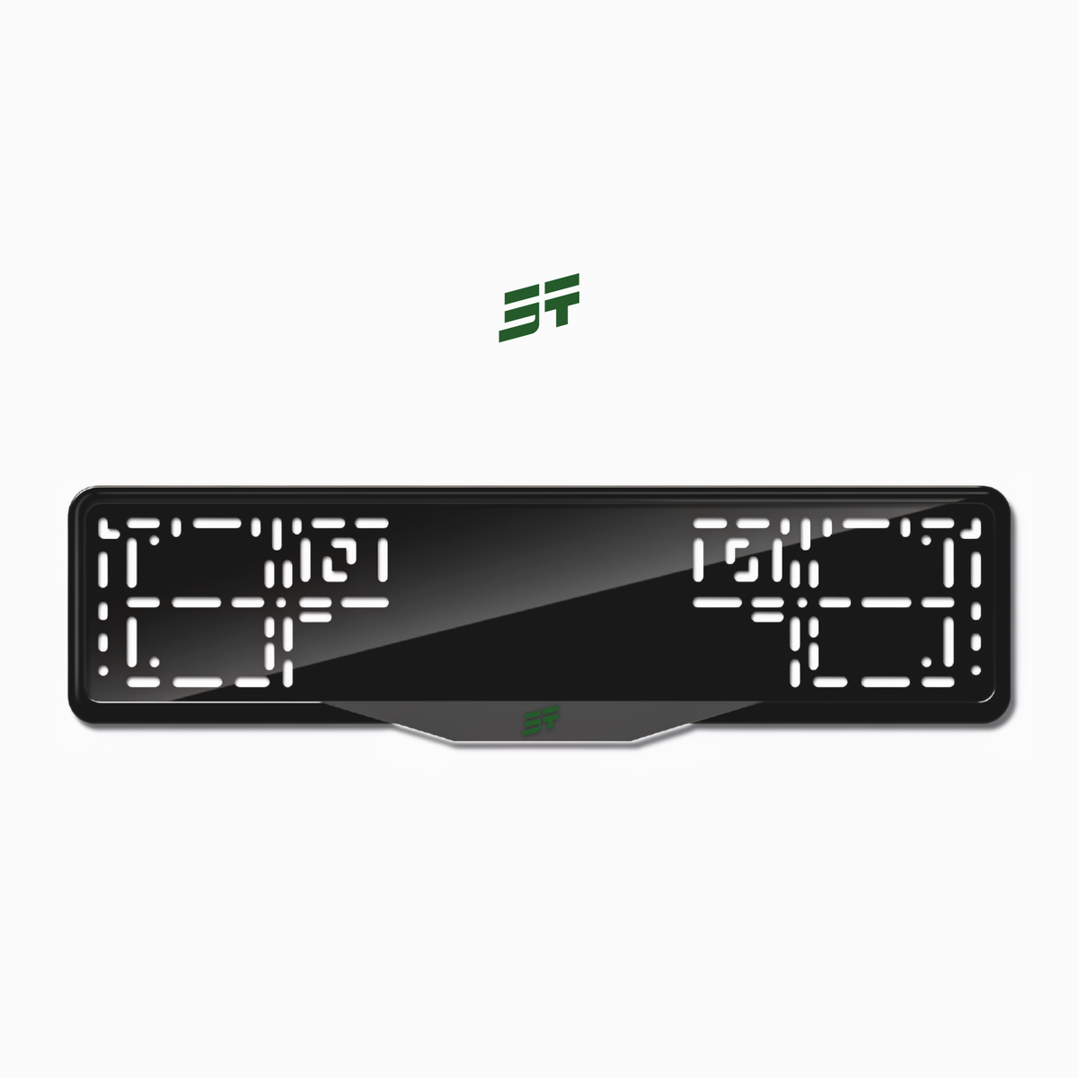Cadres de plaque d'immatriculation Jetour Logo - Vert - SATIN