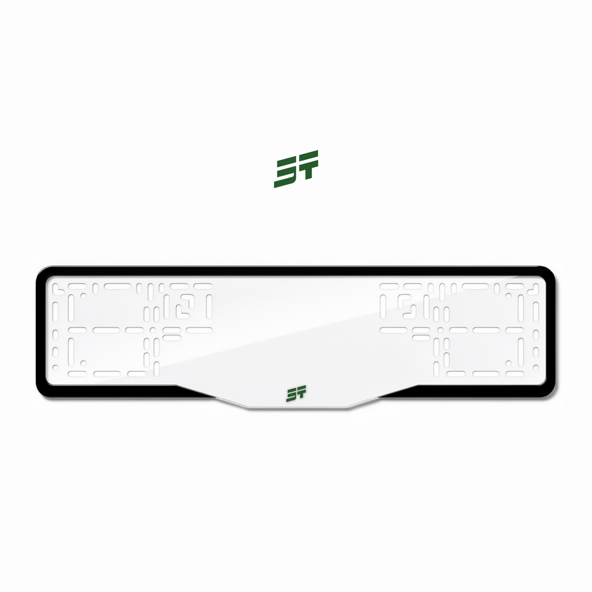 Cadres de plaque d'immatriculation Jetour Logo - Vert - GLASS