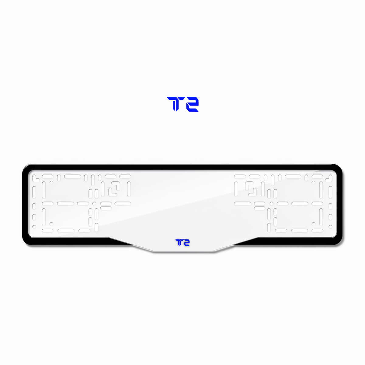 Cadres de plaque d'immatriculation Jetour T2 - Bleu - GLASS