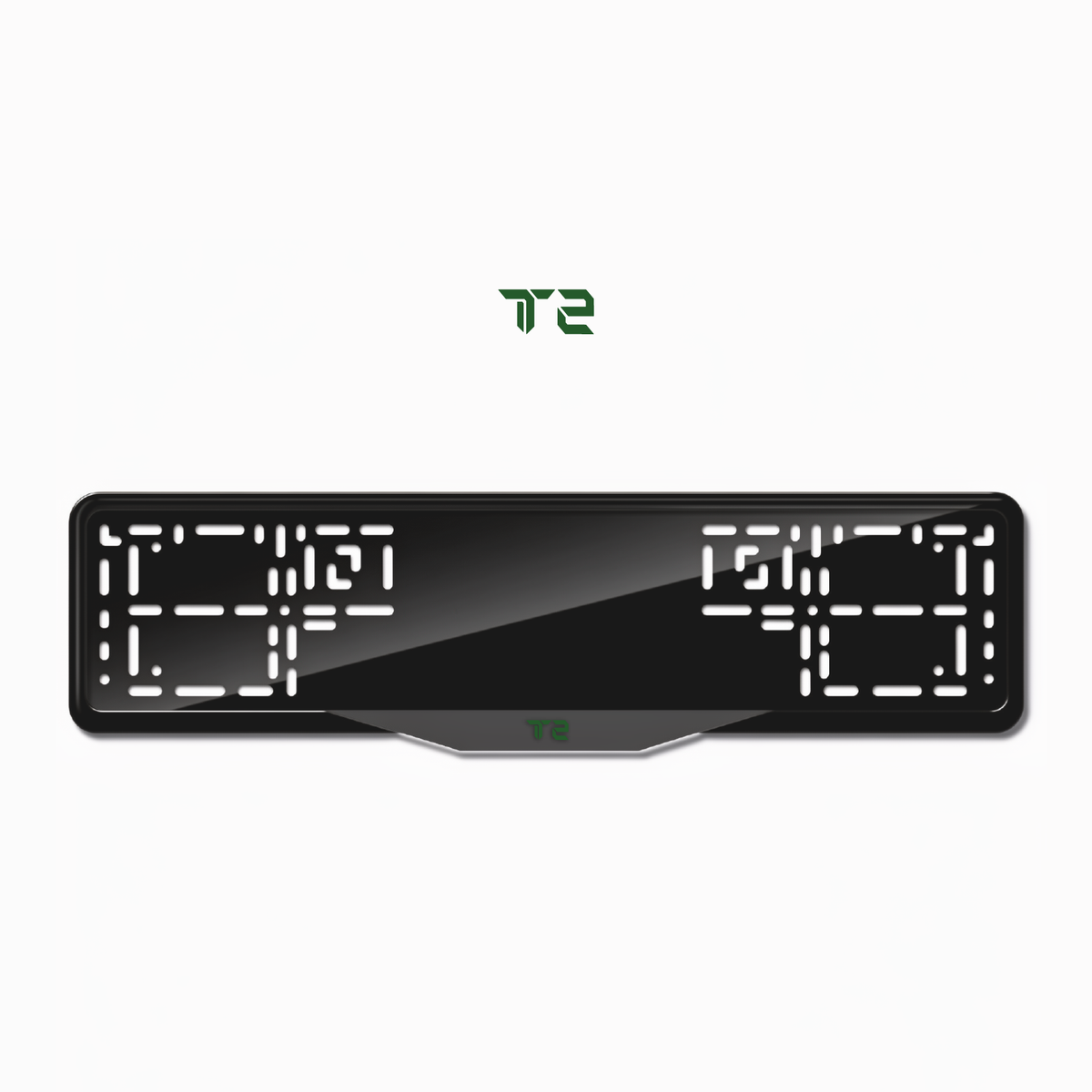 Cadres de plaque d'immatriculation Jetour T2 - Vert - SATIN
