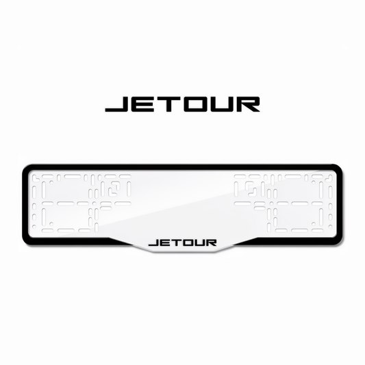 Cadres de plaque d'immatriculation Jetour - Noir - GLASS