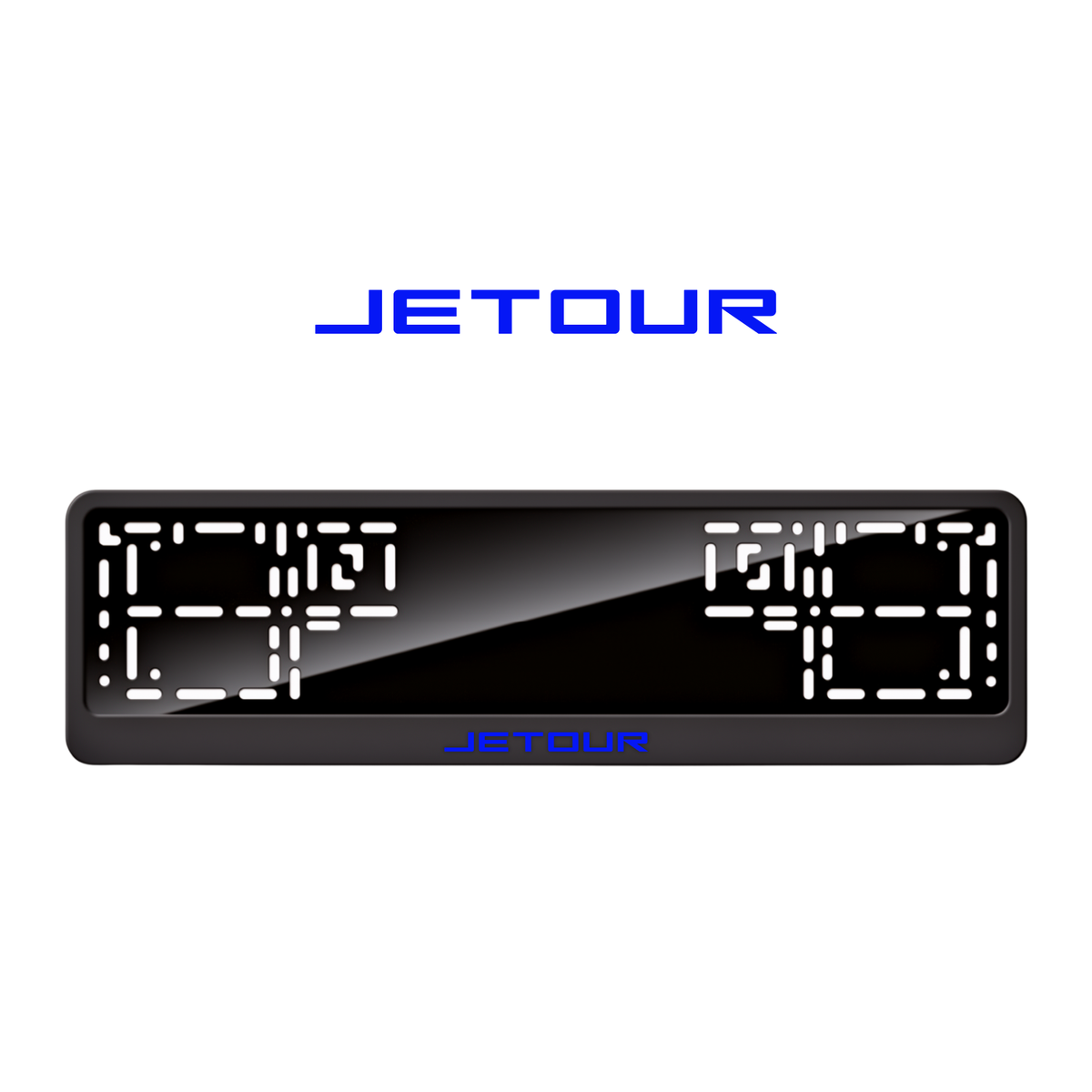 Cadres de plaque d'immatriculation Jetour - Bleu - CLASSIC