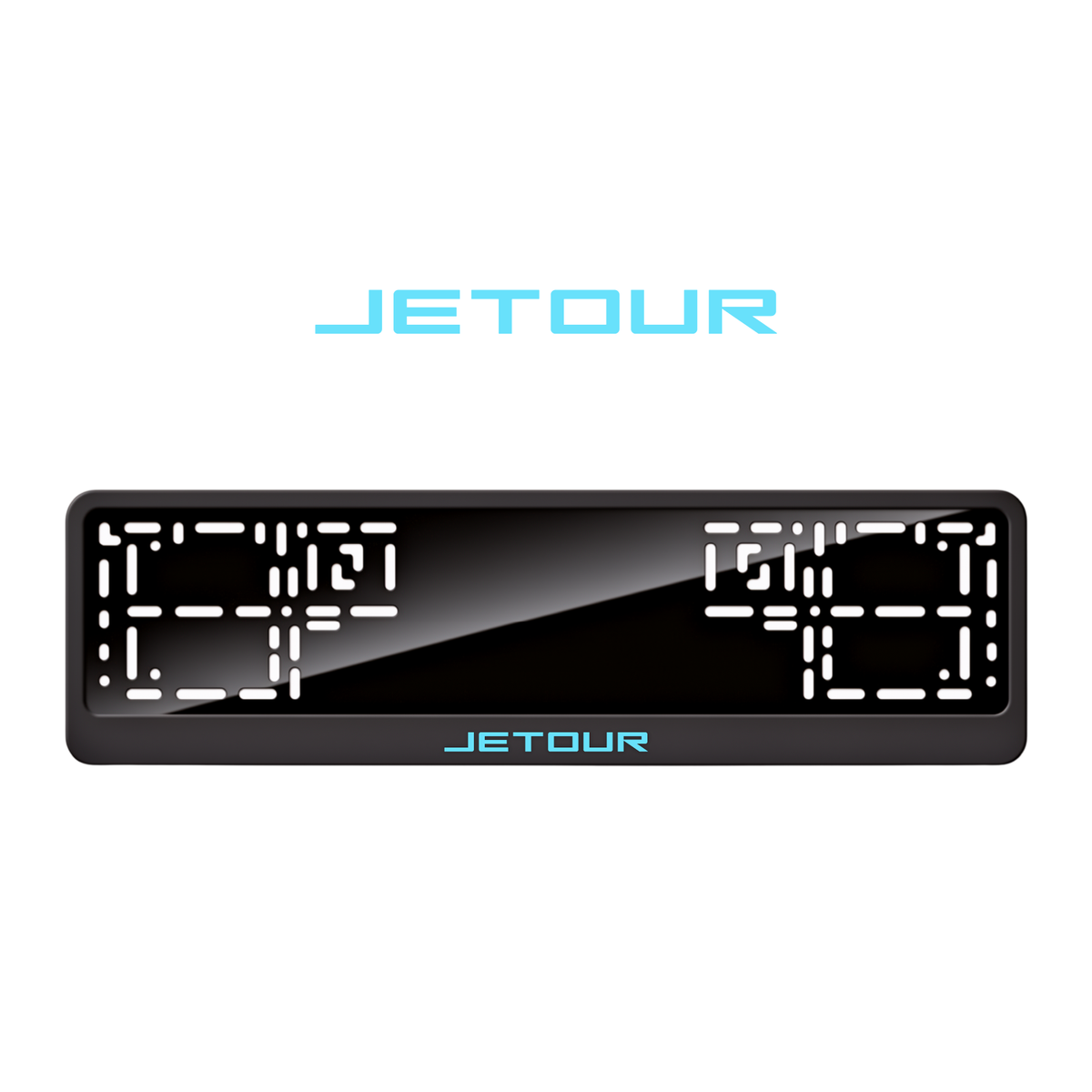 Cadres de plaque d'immatriculation Jetour - Bleu Tiffany - CLASSIC