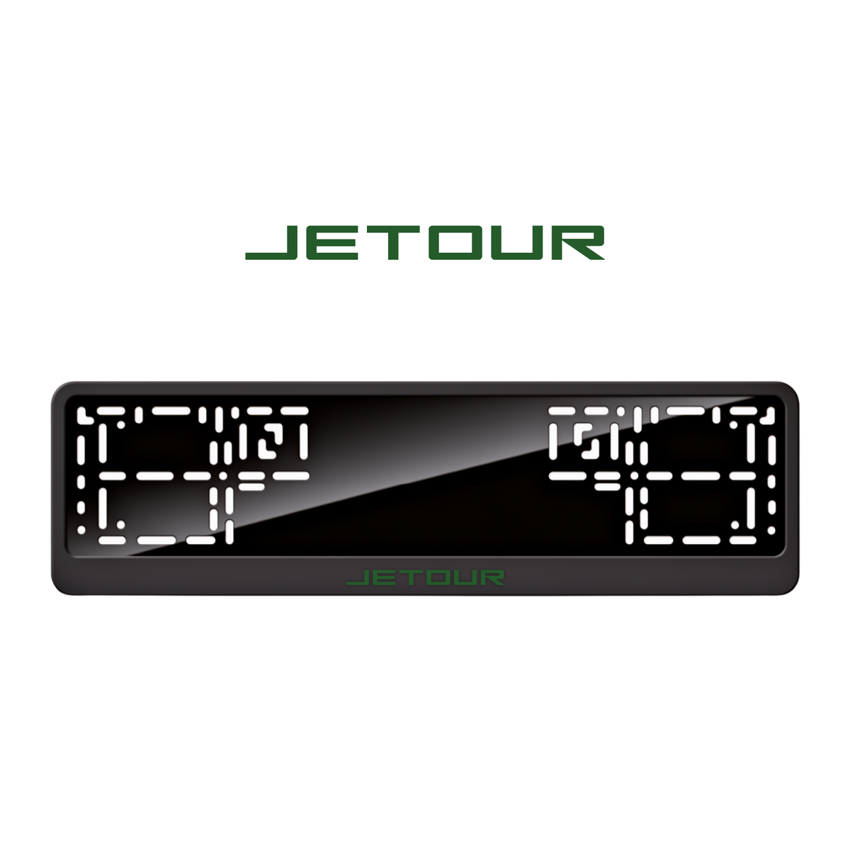 Cadres de plaque d'immatriculation Jetour - Vert - CLASSIC