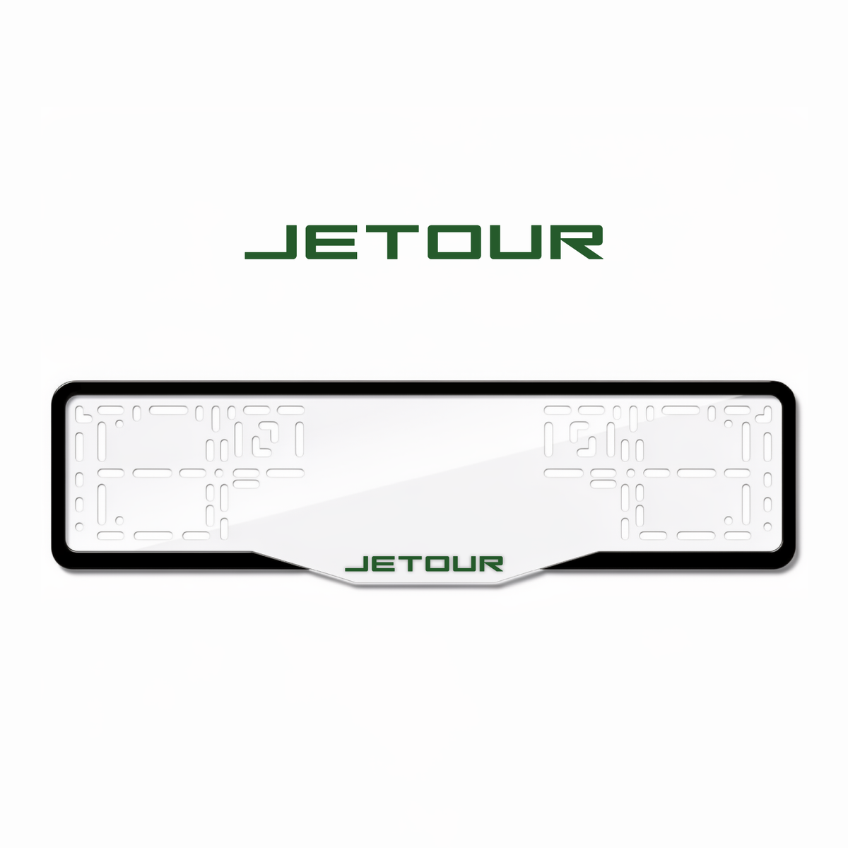 Cadres de plaque d'immatriculation Jetour - Vert - GLASS