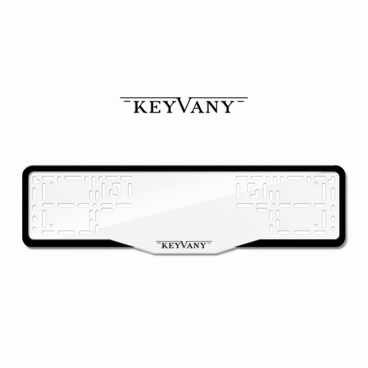 Cadres de plaque d'immatriculation Keyvany - Noir - GLASS