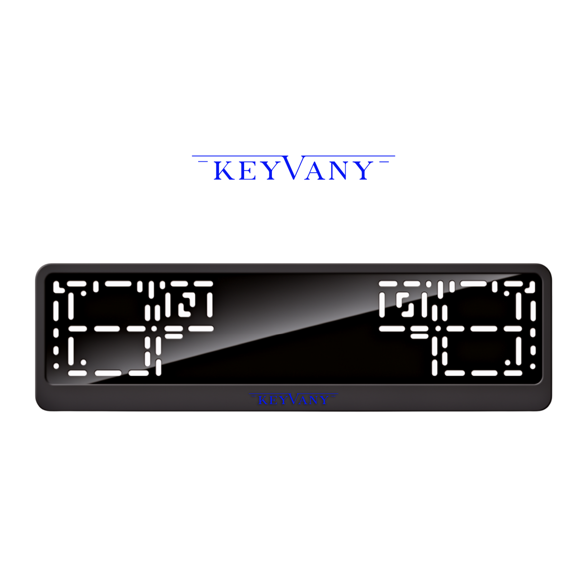 Cadres de plaque d'immatriculation Keyvany - Bleu - CLASSIC
