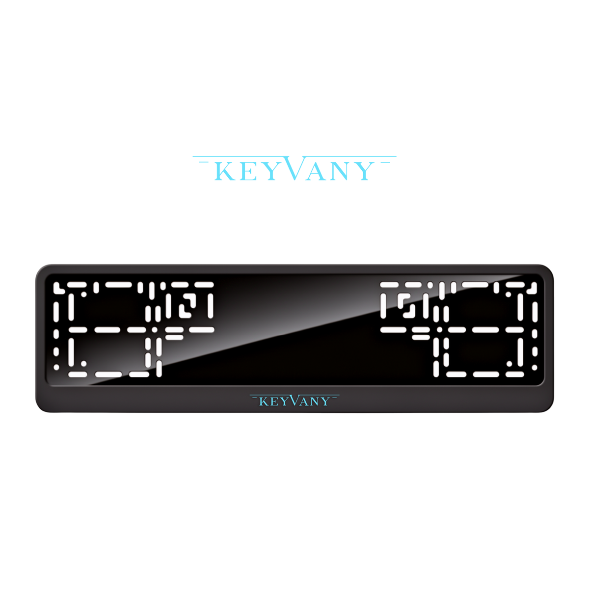 Cadres de plaque d'immatriculation Keyvany - Bleu Tiffany - CLASSIC