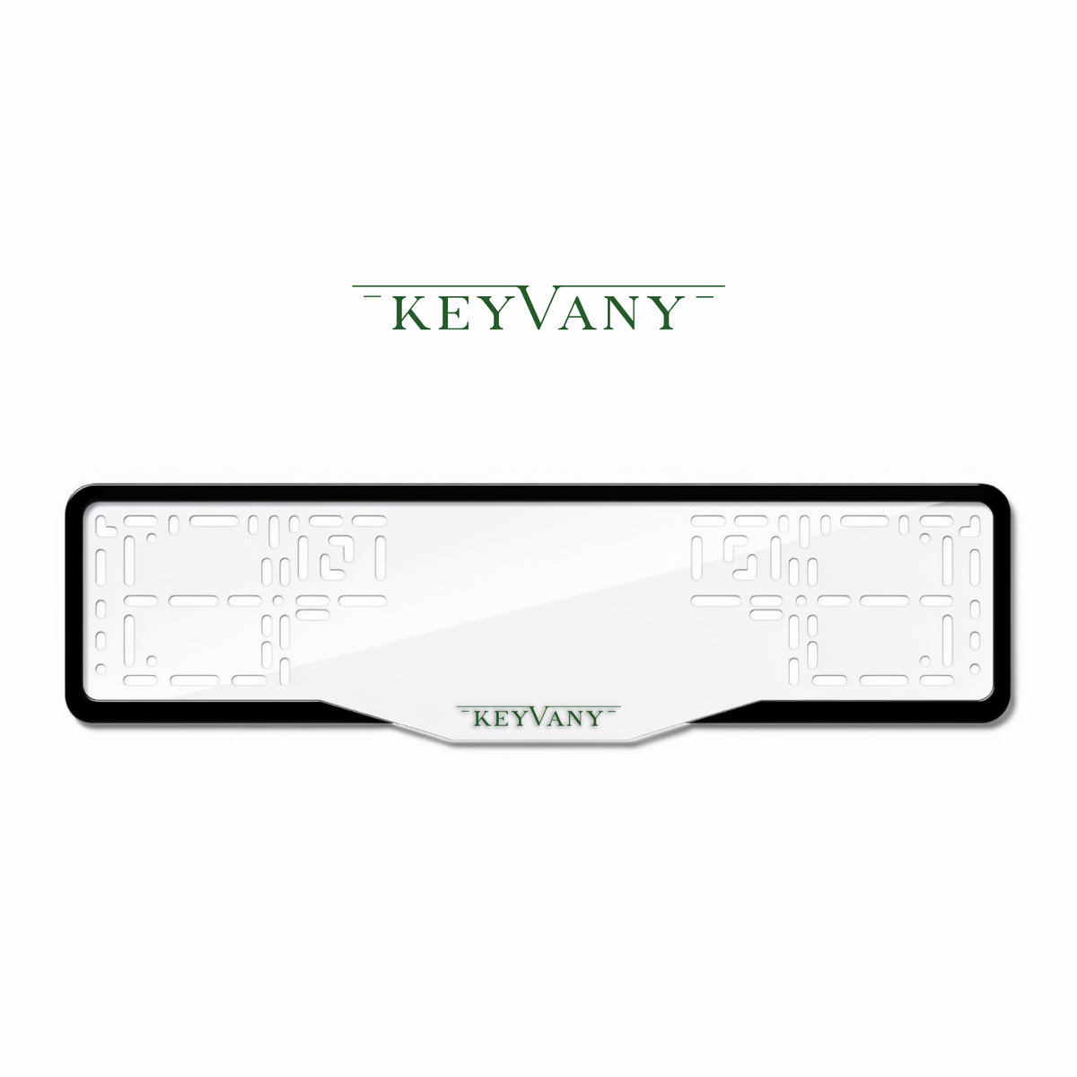Cadres de plaque d'immatriculation Keyvany - Vert - GLASS