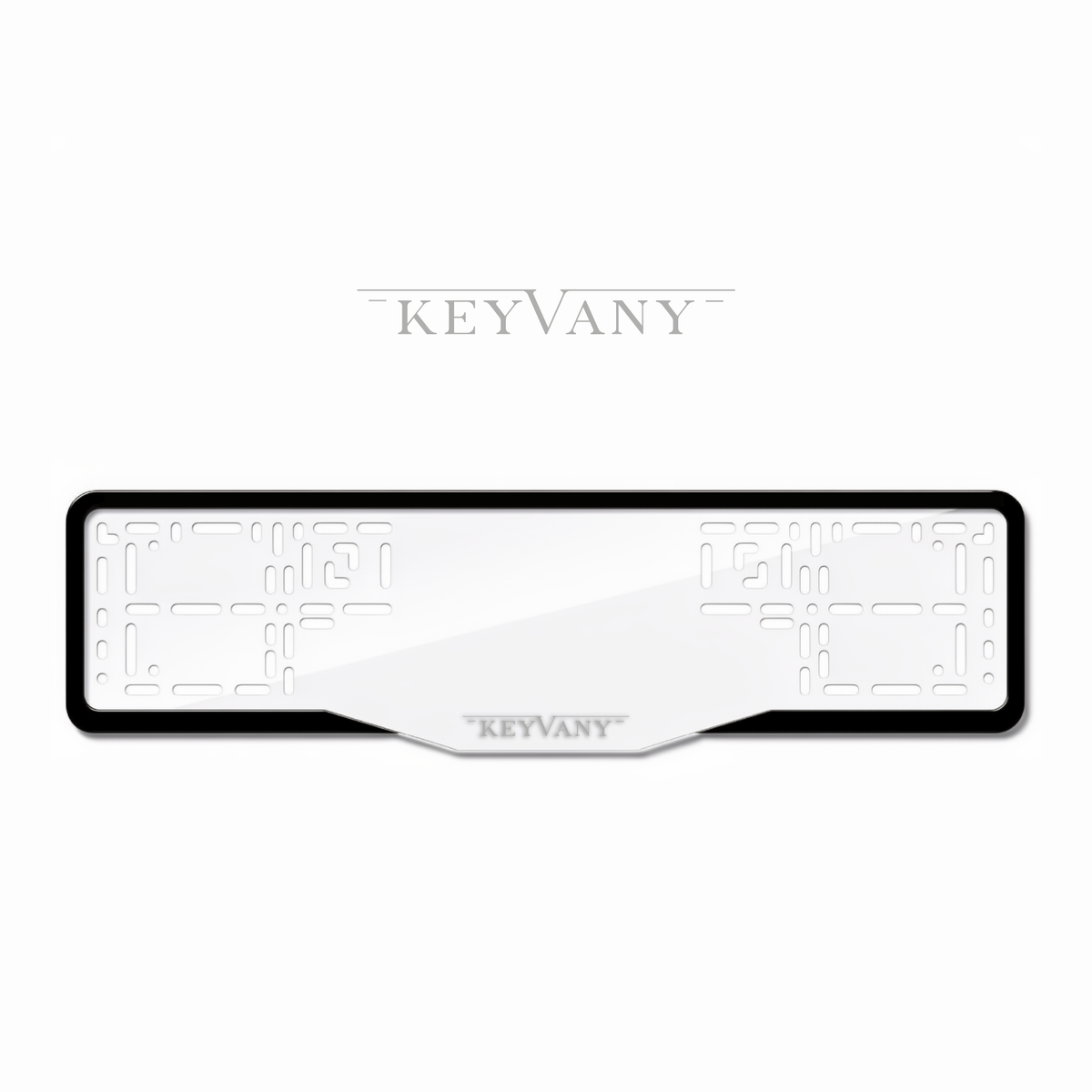 Cadres de plaque d'immatriculation Keyvany - Gris - GLASS