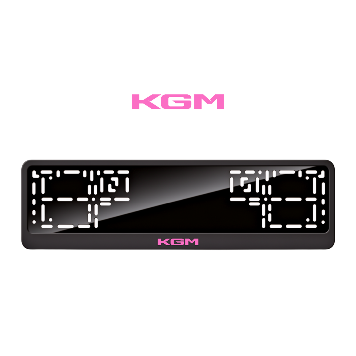 Cadres de plaque d'immatriculation KGM - Rose - CLASSIC