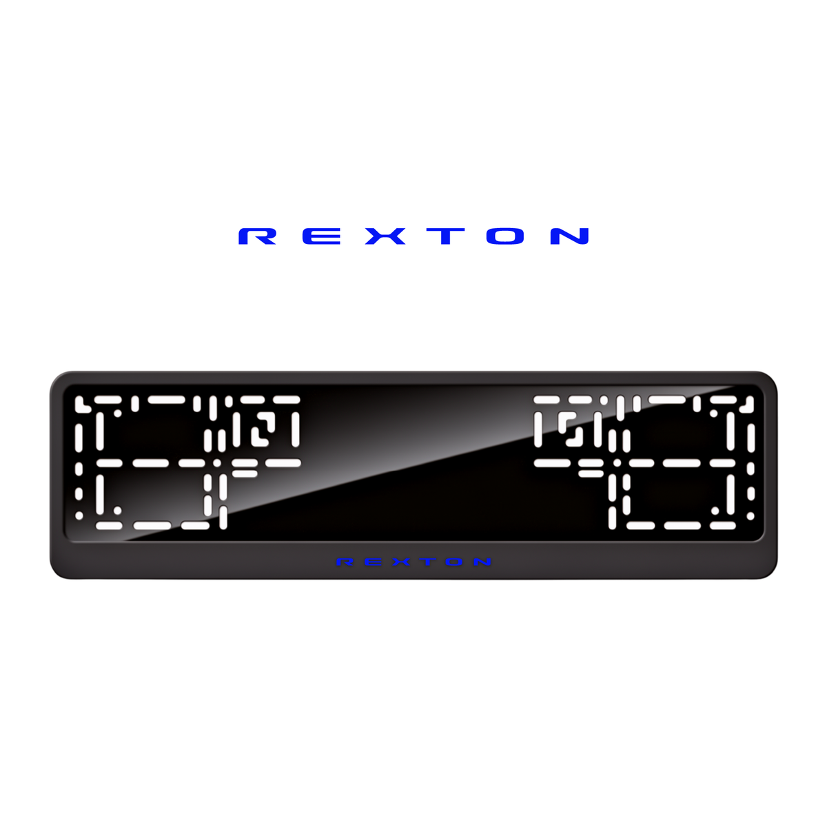Cadres de plaque d'immatriculation Rexton - Bleu - CLASSIC