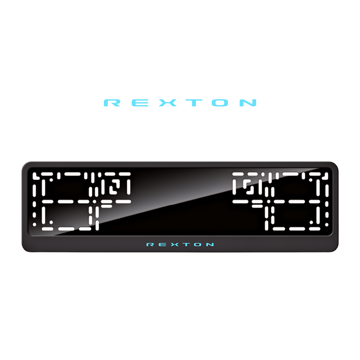 Cadres de plaque d'immatriculation Rexton - Bleu Tiffany - CLASSIC