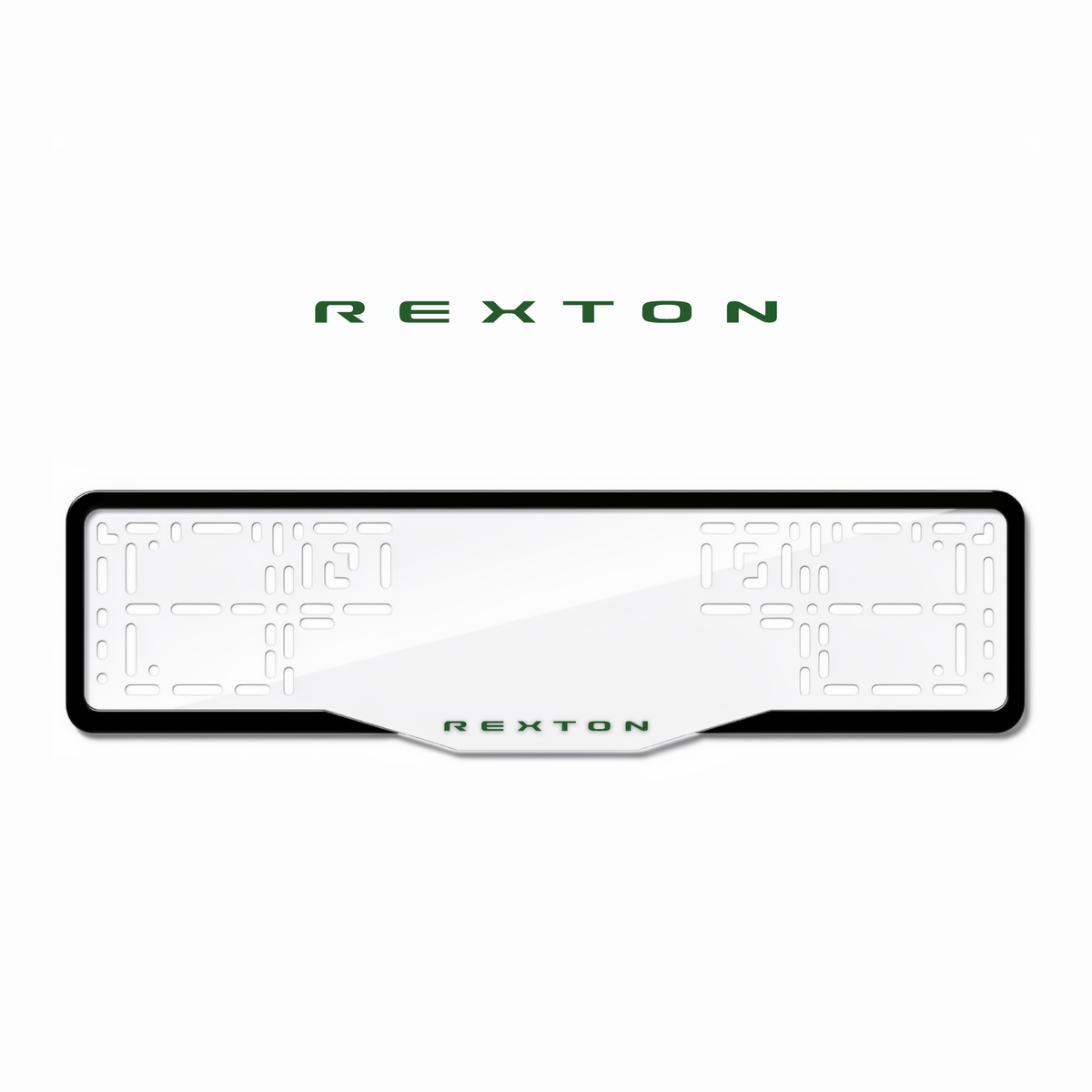 Cadres de plaque d'immatriculation Rexton - Vert - GLASS