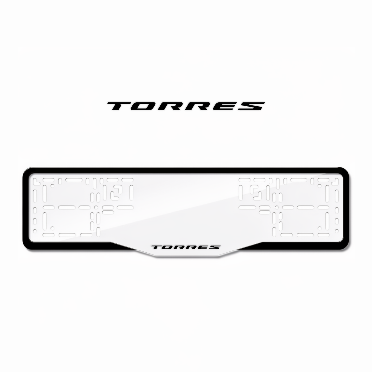Cadres de plaque d'immatriculation Torres - Noir - GLASS