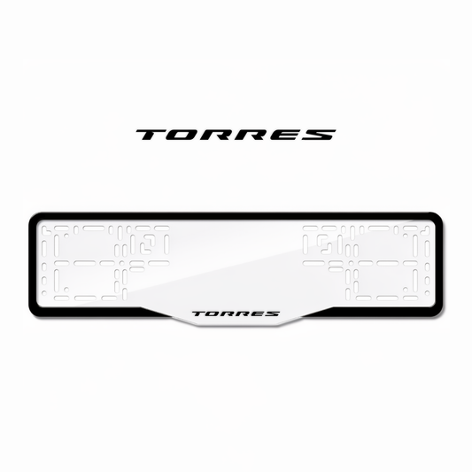Cadres de plaque d'immatriculation Torres - Noir - GLASS