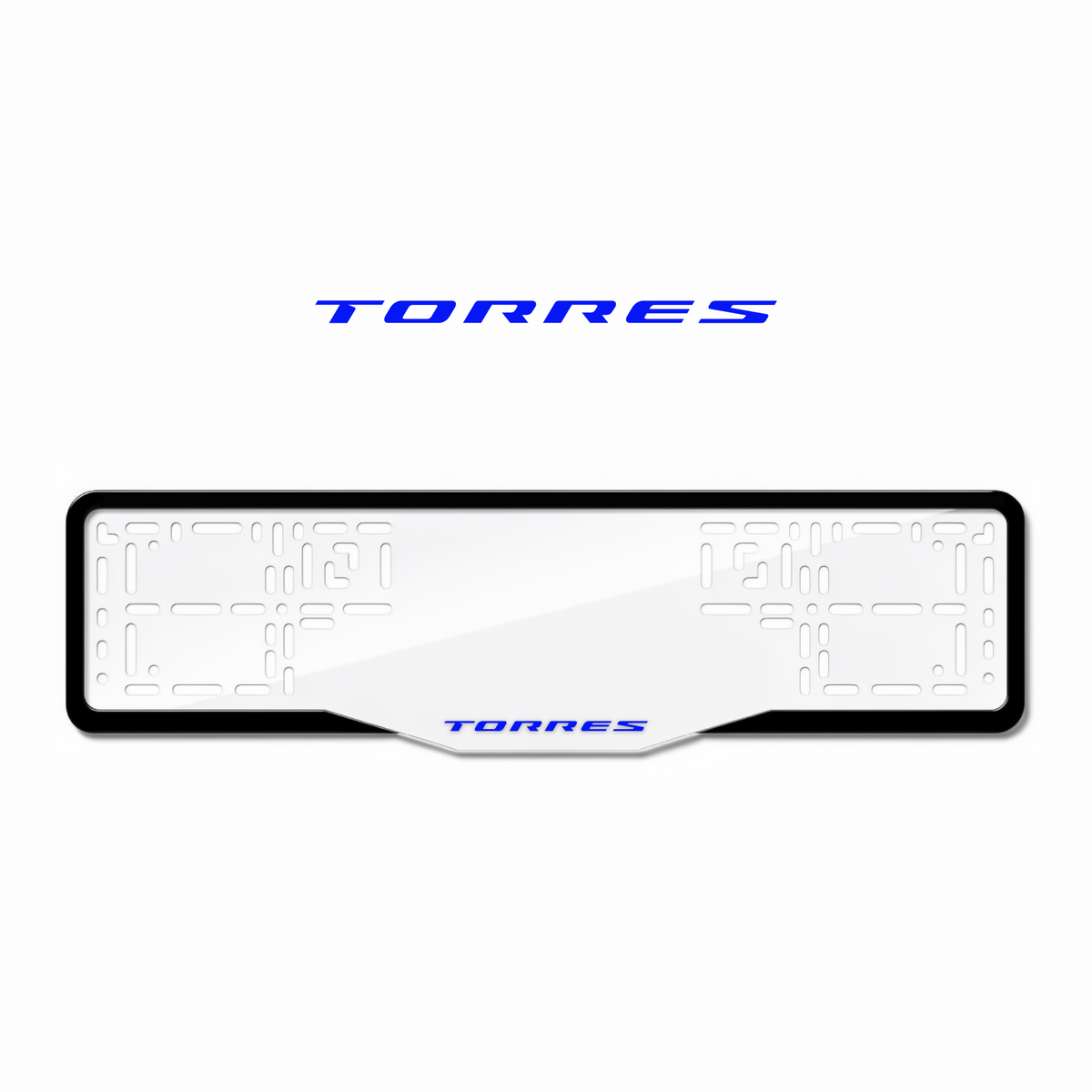 Cadres de plaque d'immatriculation Torres - Bleu - GLASS