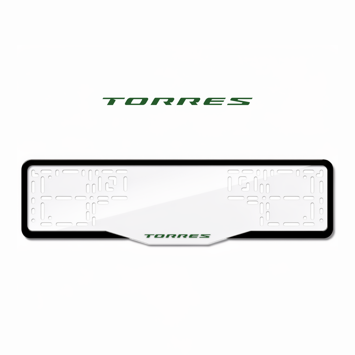 Cadres de plaque d'immatriculation Torres - Vert - GLASS