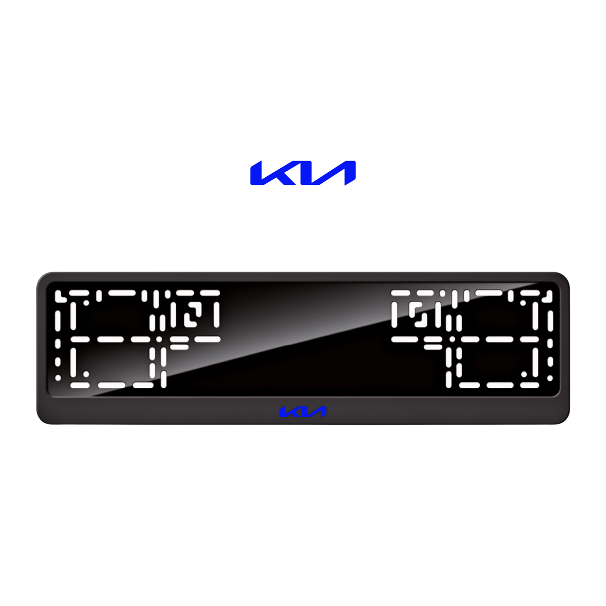Cadres de plaque d'immatriculation Kia - Bleu - CLASSIC