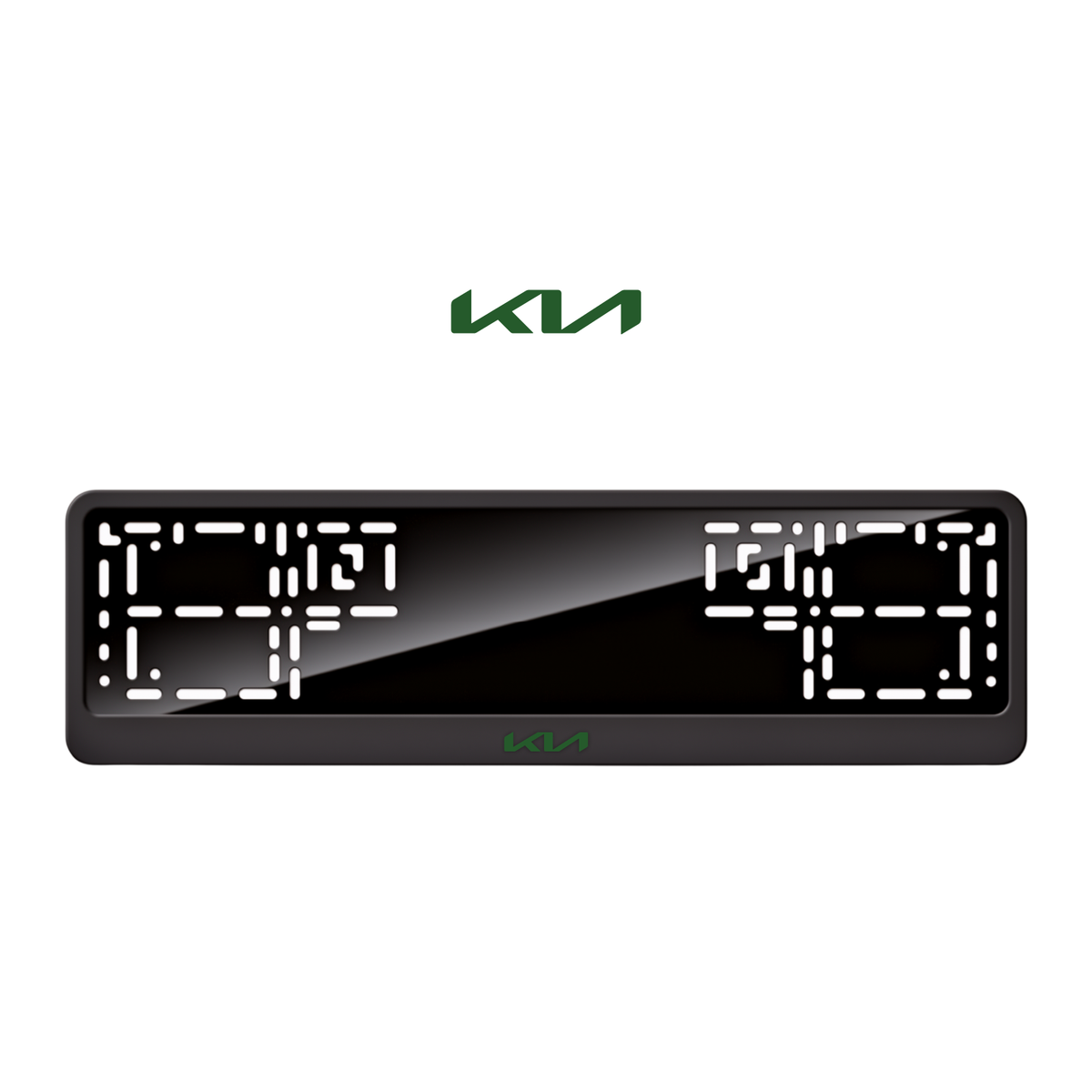 Cadres de plaque d'immatriculation Kia - Vert - CLASSIC