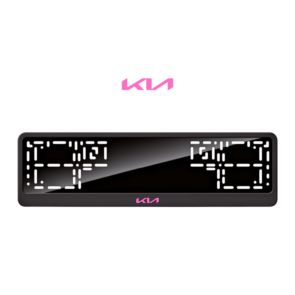 Cadres de plaque d'immatriculation Kia - Rose - CLASSIC