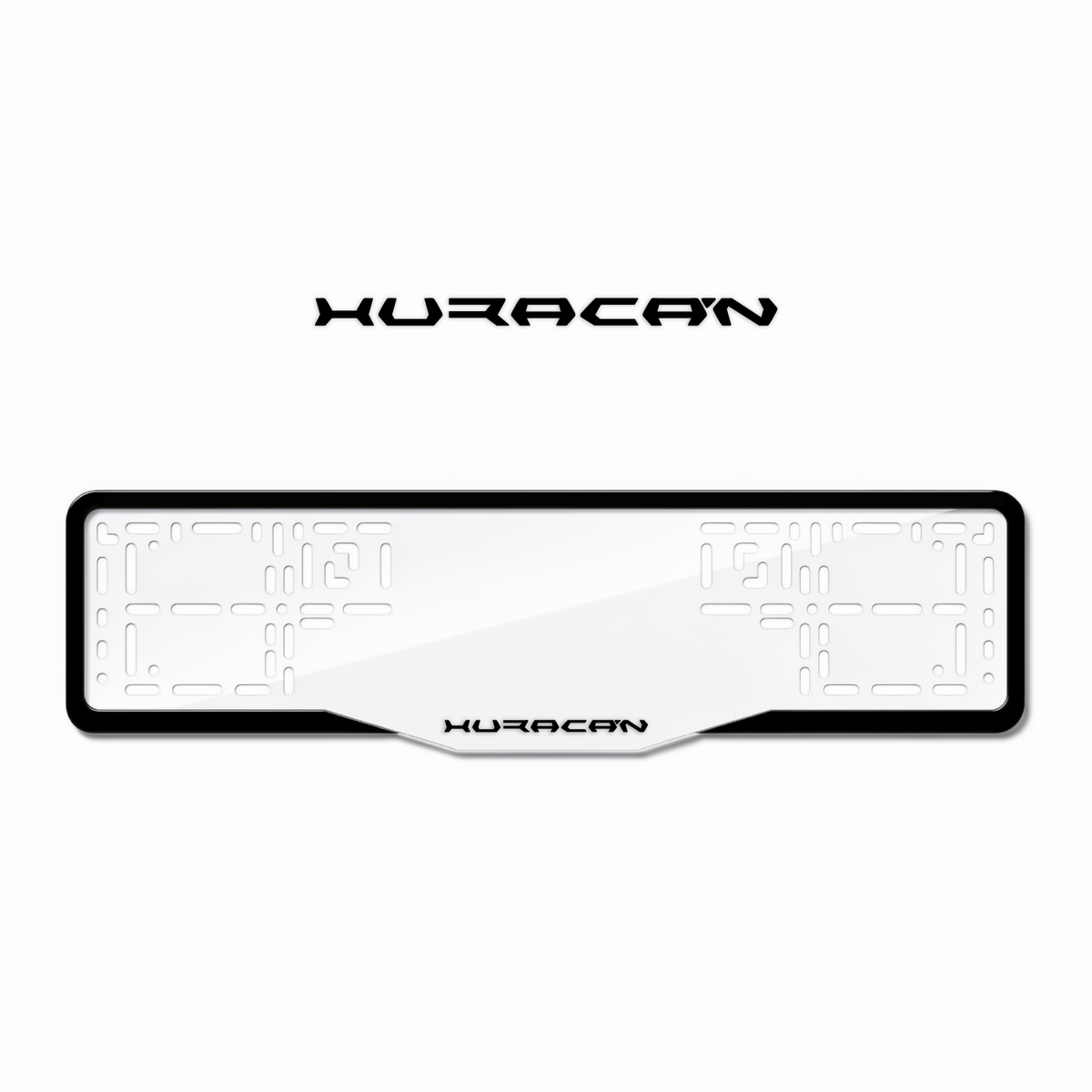 Cadres de plaque d'immatriculation Huracan - Noir - GLASS