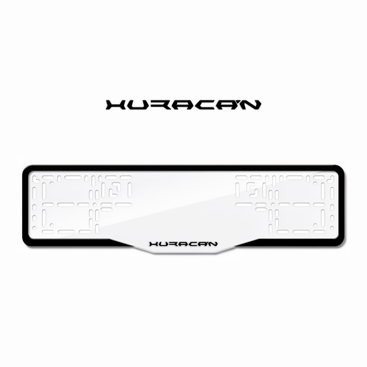 Cadres de plaque d'immatriculation Huracan - Noir - GLASS