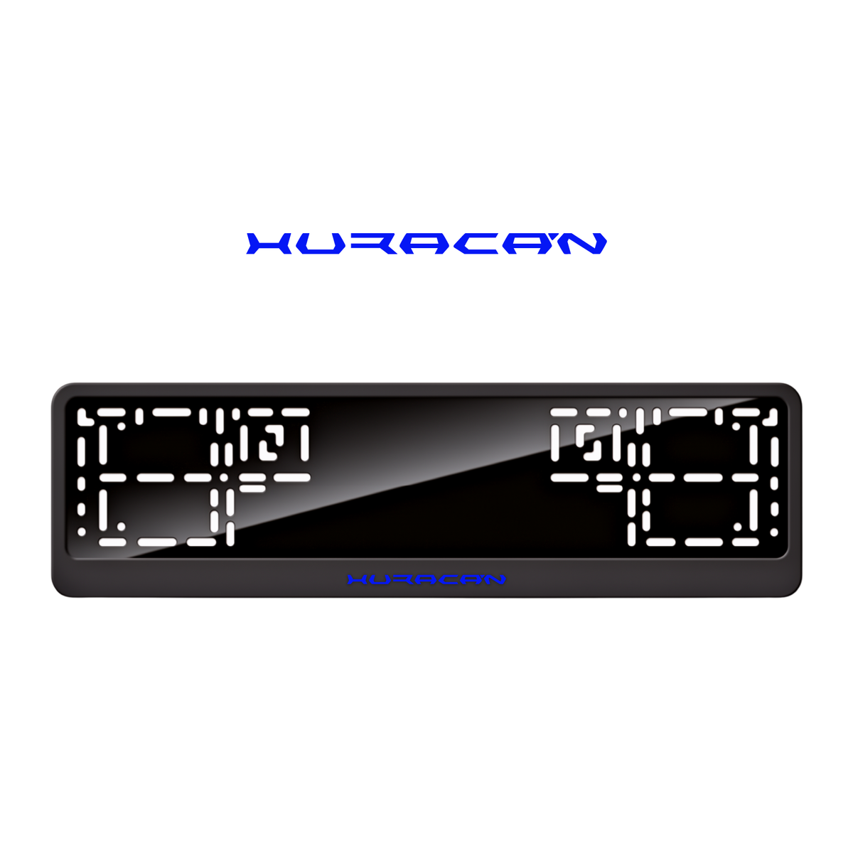 Cadres de plaque d'immatriculation Huracan - Bleu - CLASSIC