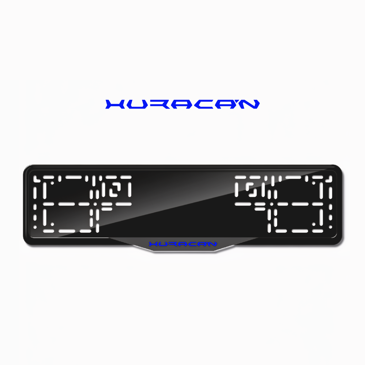 Cadres de plaque d'immatriculation Huracan - Bleu - SATIN