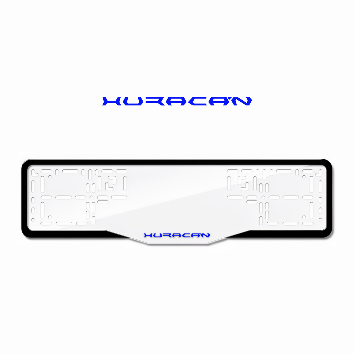Cadres de plaque d'immatriculation Huracan - Bleu - GLASS