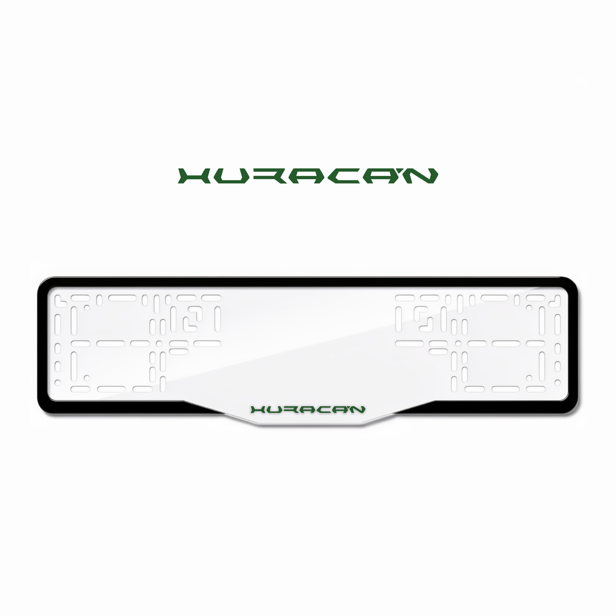 Cadres de plaque d'immatriculation Huracan - Vert - GLASS