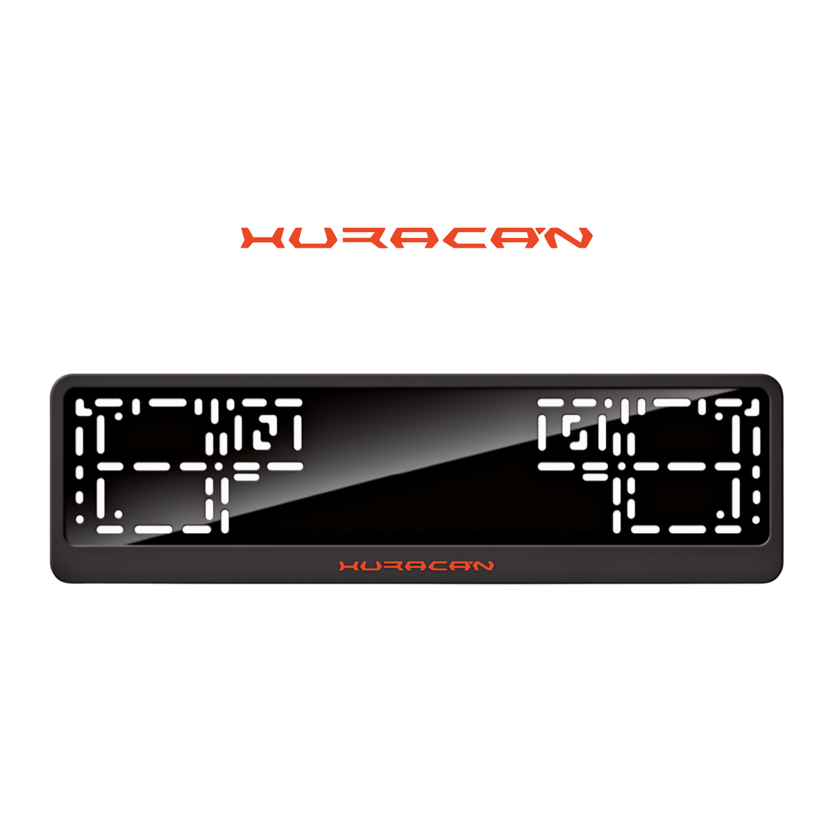 Cadres de plaque d'immatriculation Huracan - Rouge - CLASSIC