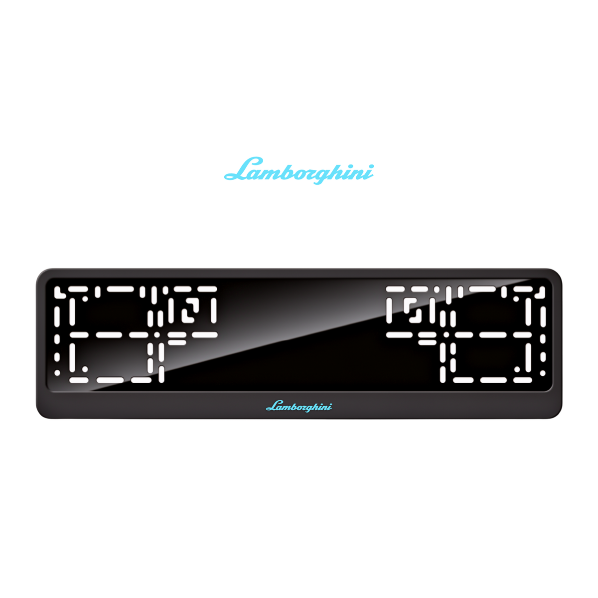 Cadres de plaque d'immatriculation Lamborghini - Bleu Tiffany - CLASSIC