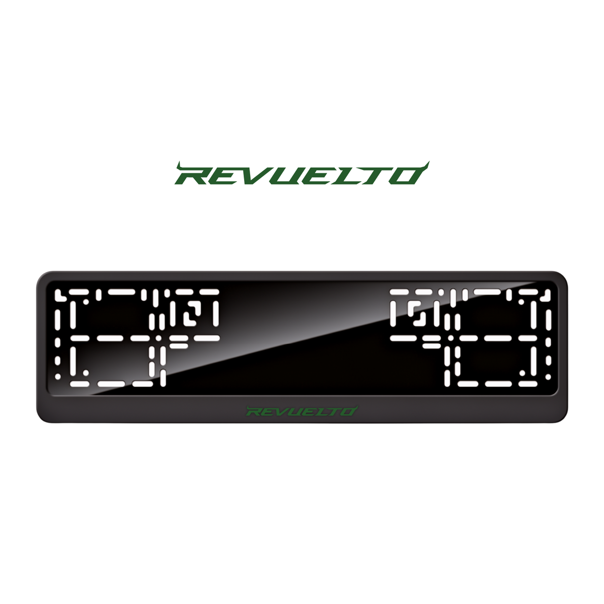 Cadres de plaque d'immatriculation Revuelto - Vert - CLASSIC