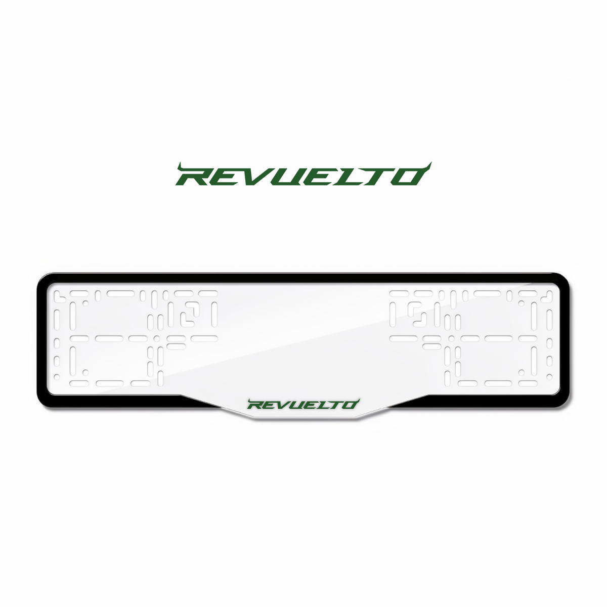 Cadres de plaque d'immatriculation Revuelto - Vert - GLASS