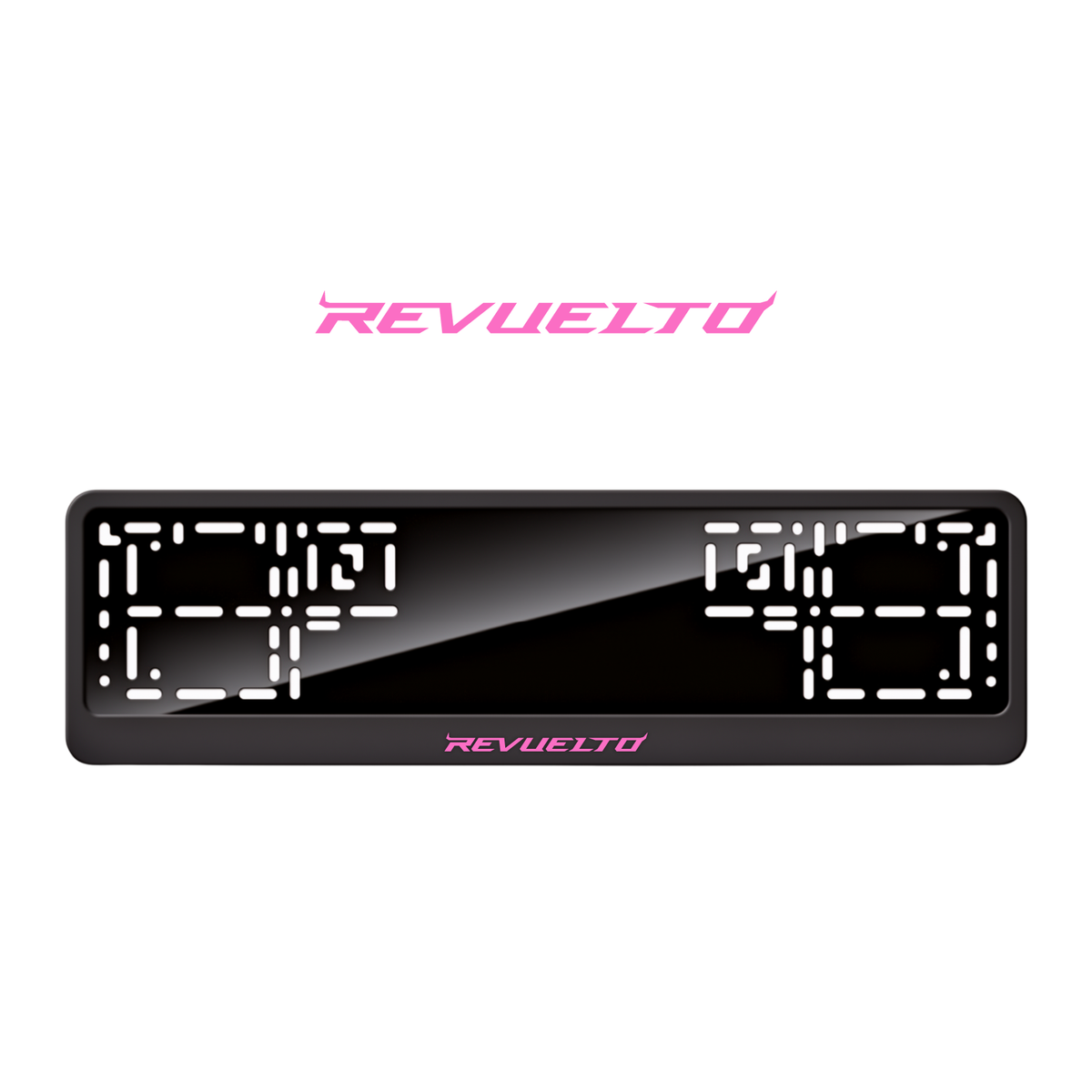 Cadres de plaque d'immatriculation Revuelto - Rose - CLASSIC