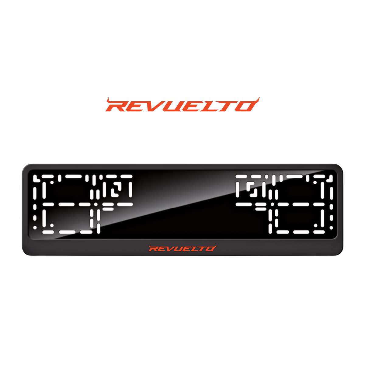 Cadres de plaque d'immatriculation Revuelto - Rouge - CLASSIC