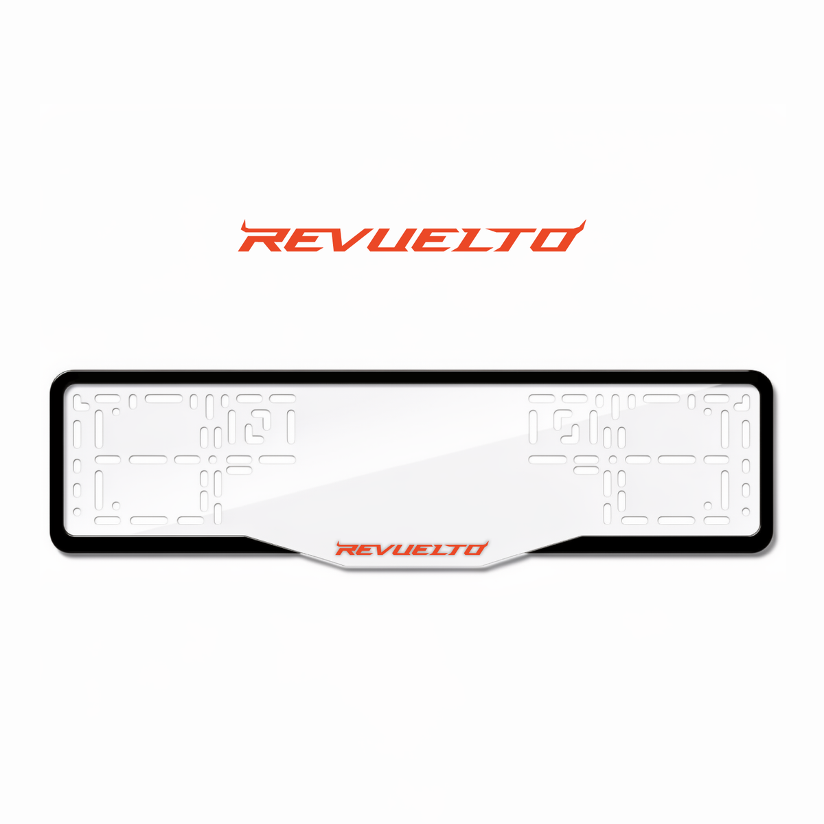 Cadres de plaque d'immatriculation Revuelto - Rouge - GLASS