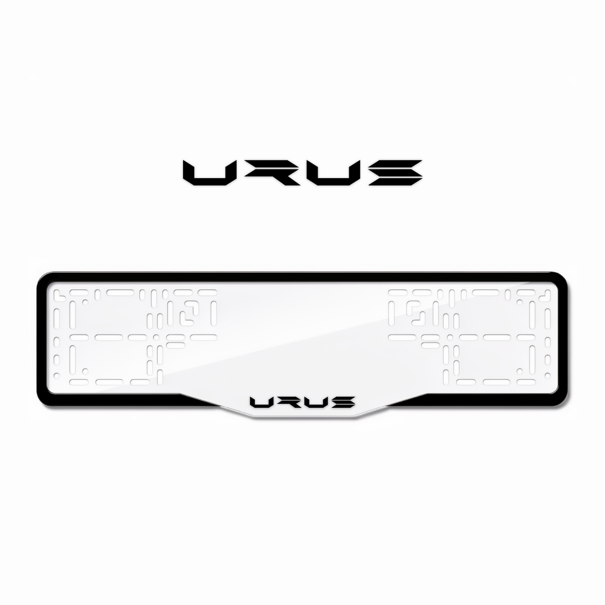 Cadres de plaque d'immatriculation Urus - Noir - GLASS