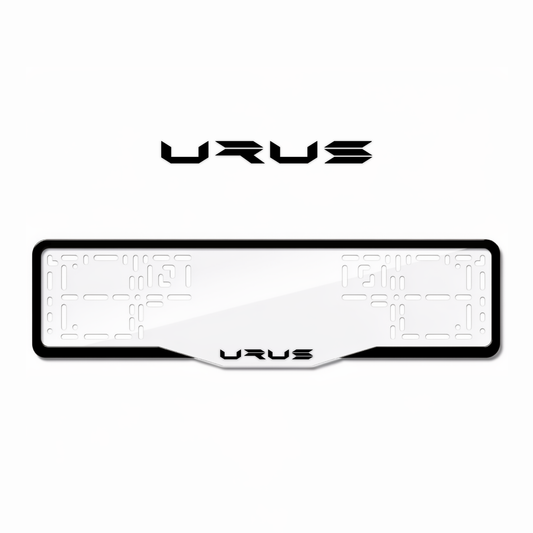 Cadres de plaque d'immatriculation Urus - Noir - GLASS