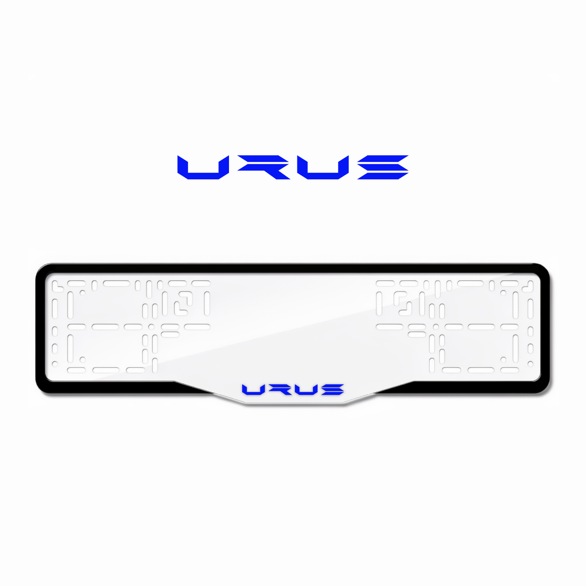 Cadres de plaque d'immatriculation Urus - Bleu - GLASS
