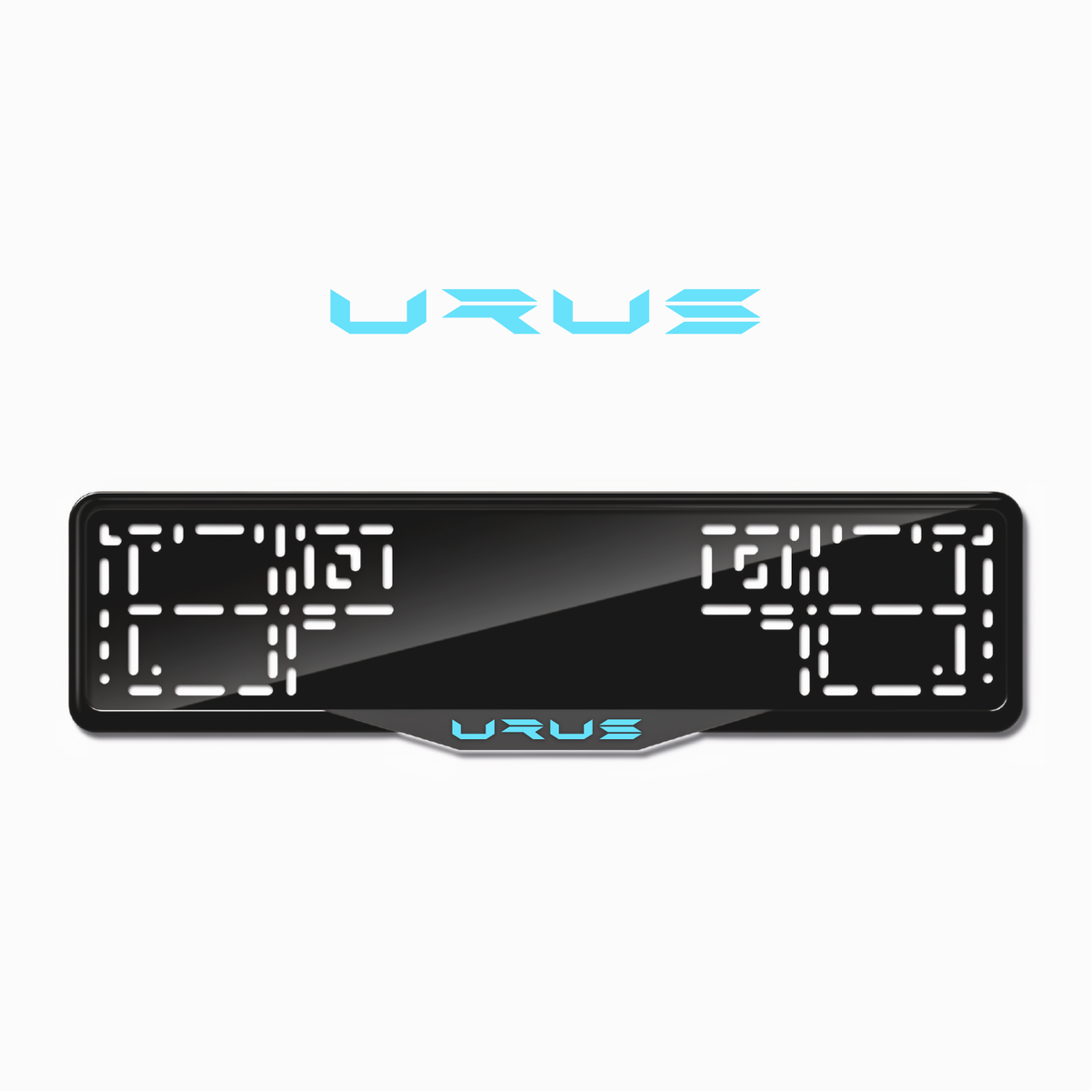 Cadres de plaque d'immatriculation Urus - Bleu Tiffany - SATIN